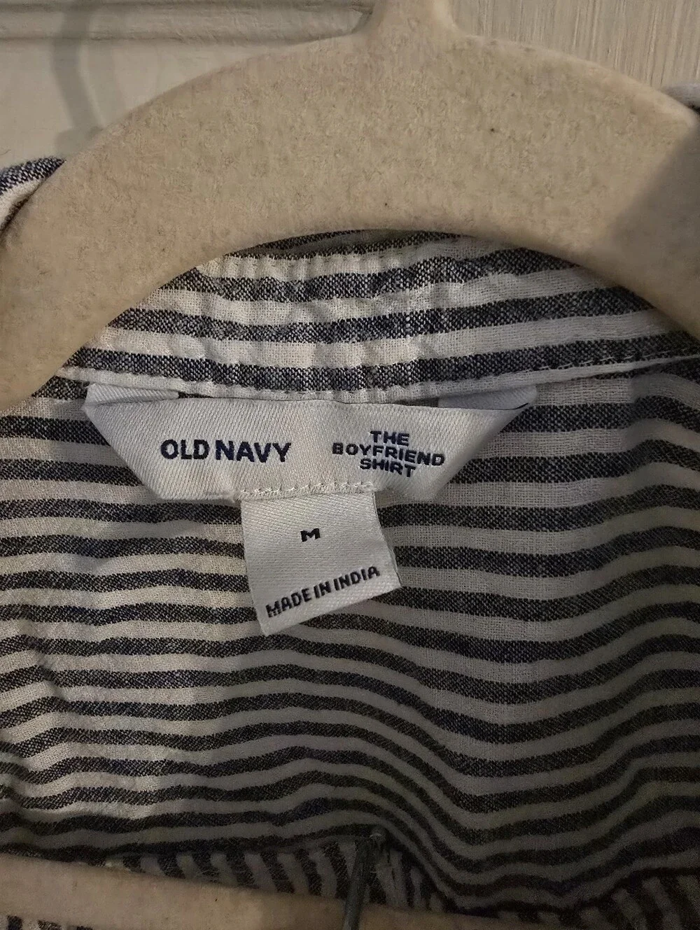 Old Navy Stripe Cotton Lounge Pants & Shirt Set - Blue/White